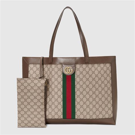 gucci supreme medium tote|genuine gucci tote bags.